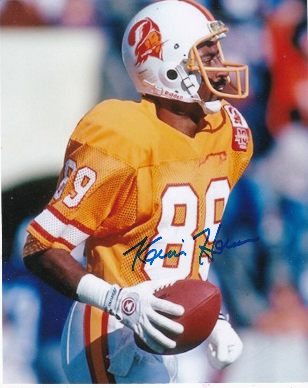 KEVIN HOUSE TAMPA BAY BUCCANEERS ACTION SIGNED 8X10