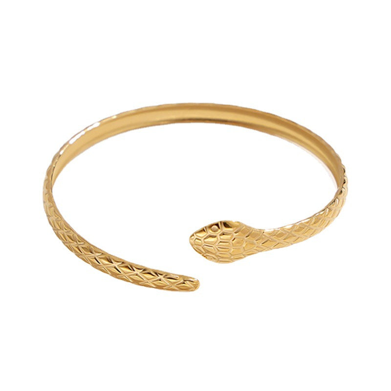 Snake Stainless Steel Electroplating Bangles
