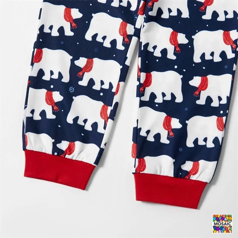 Family Matching Polar Bear Christmas Pajamas Sets