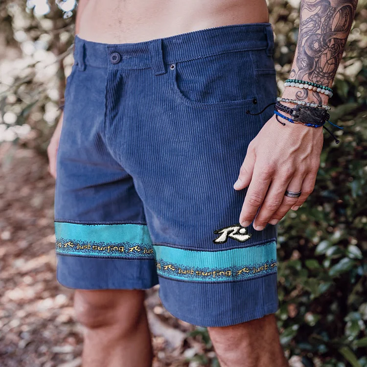 Vintage Men's Rusty Preisendorfer Print Surf Shorts Holiday Casual Beac Print Surf Shorts Holiday Casual Beach Shorts 47ff