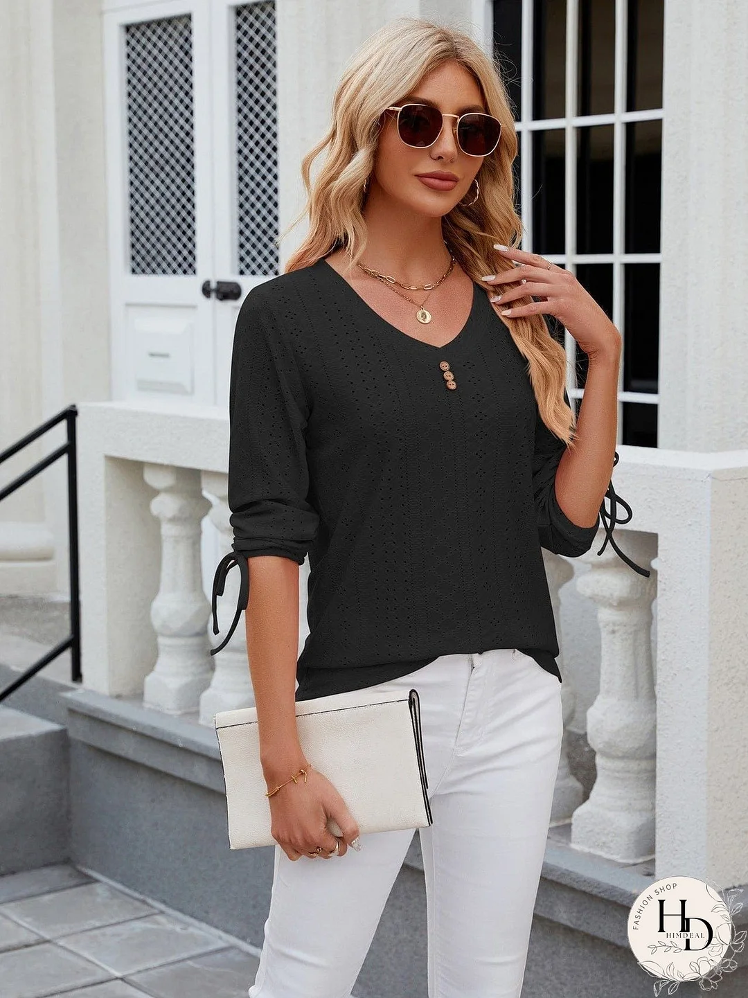 Versatile Knit Mock Neck T-Shirt