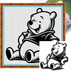 Winnie The Pooh Silhouette-11CT Stamped Cross Stitch 40*40cm tapestrymarket