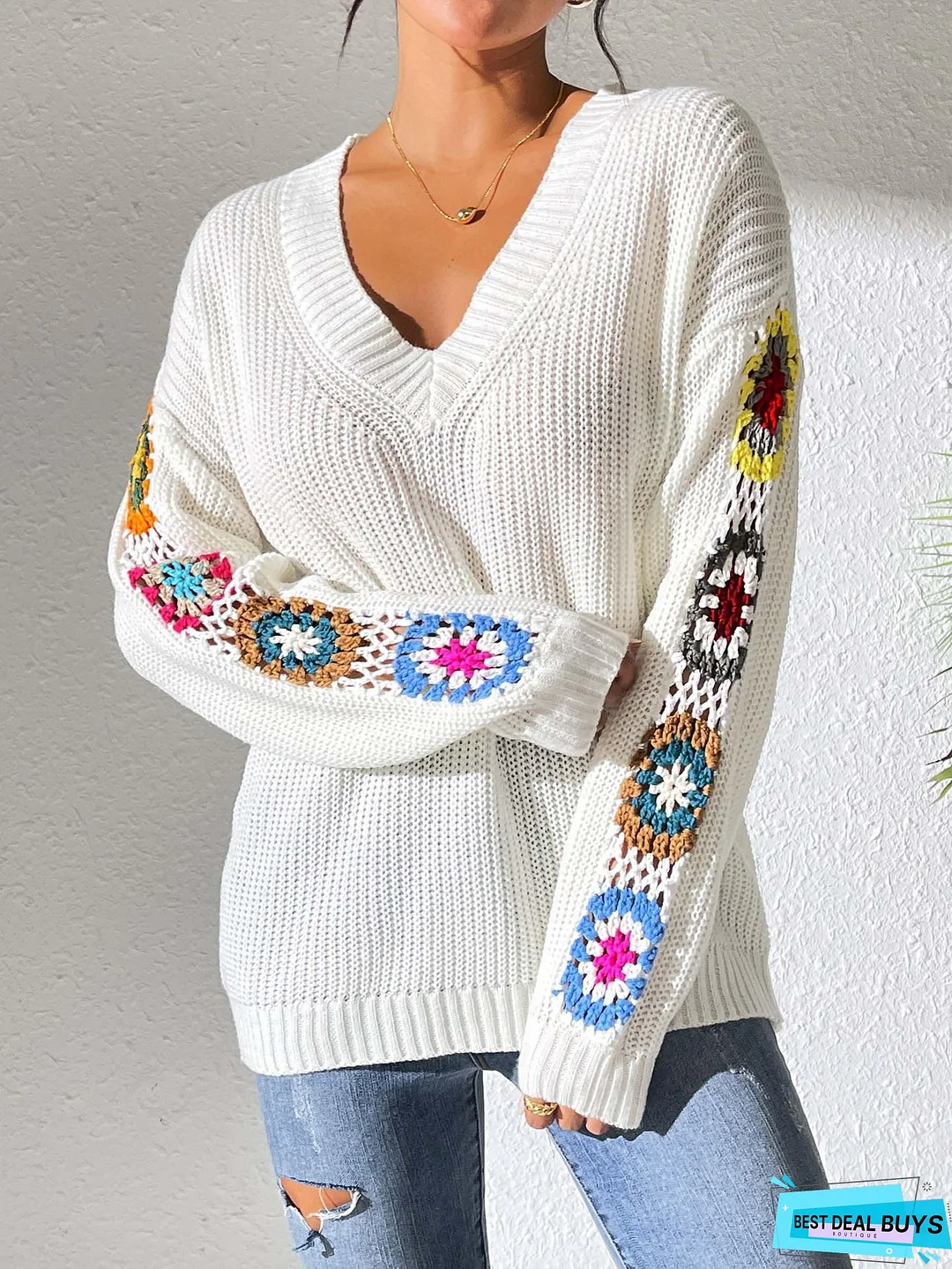 Solid Long Sleeve Sweater