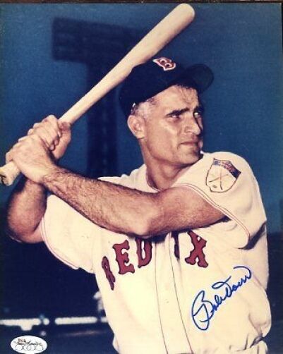 Bobby Doerr Signed Jsa Cert Sticker 8x10 Photo Poster painting Autograph Authentic