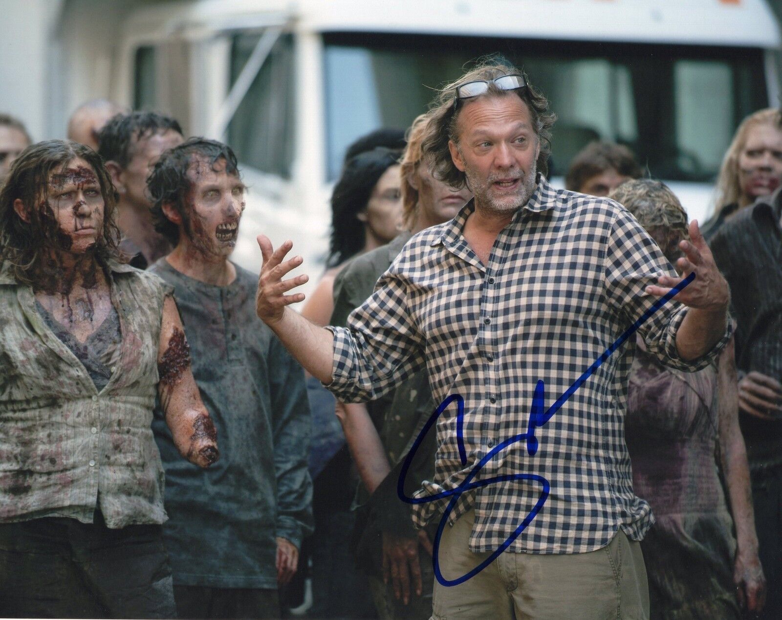 Gregory Nicotero The Walking Dead Signed 8x10 Photo Poster painting w/COA Director #11