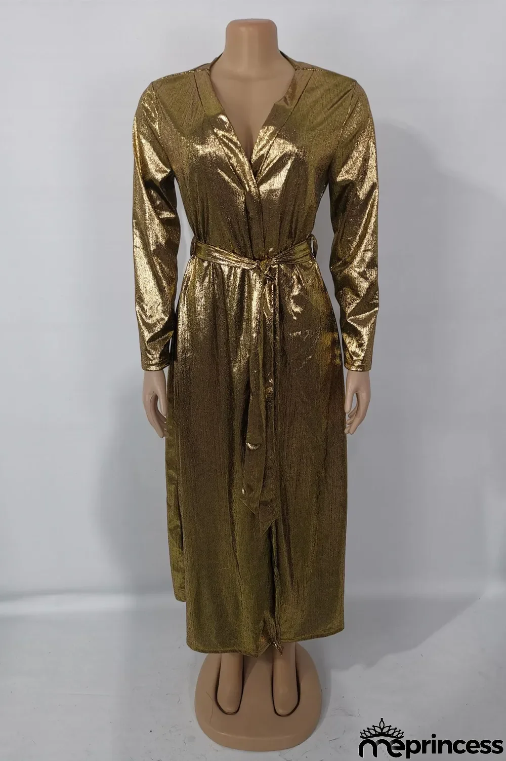 Gold Fashion Casual Solid Cardigan Outerwear