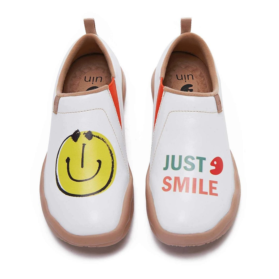 Smiley Microfiber Leather Women
