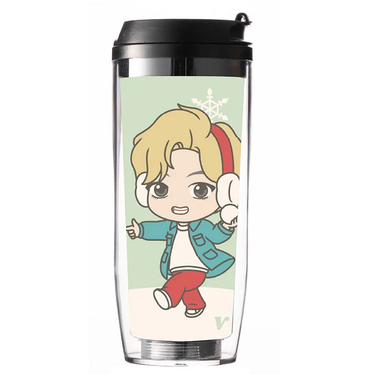 BTS Playing With Snow Water Cup