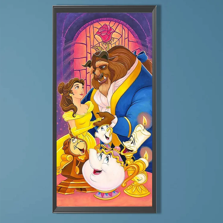 Diamond Painting - Full Round - beauty and the beast (30*70CM)