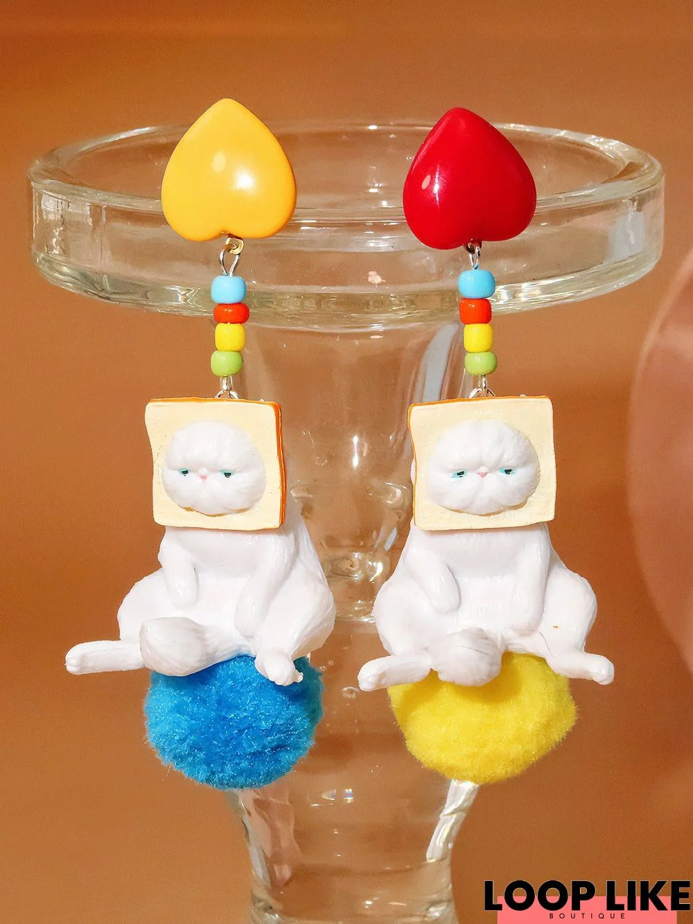 Casual Fun Cat Plush Earrings Daily Party Festival Matching Jewelry