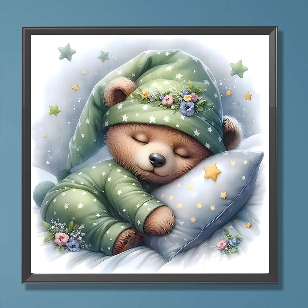Diamond Painting - Full Round Drill - Bear(Canvas|30*30cm)