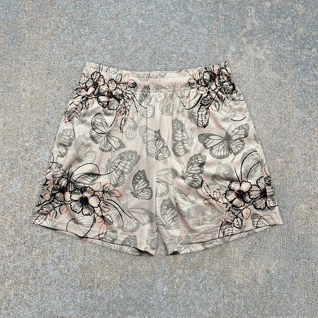 Chic Vintage Floral Print Shorts