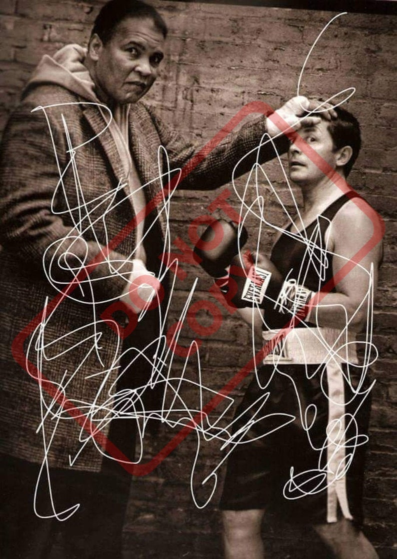 Muhammad Ali Michael J. Fox Vintage 8.5x11 Autographed Signed Reprint Photo Poster painting