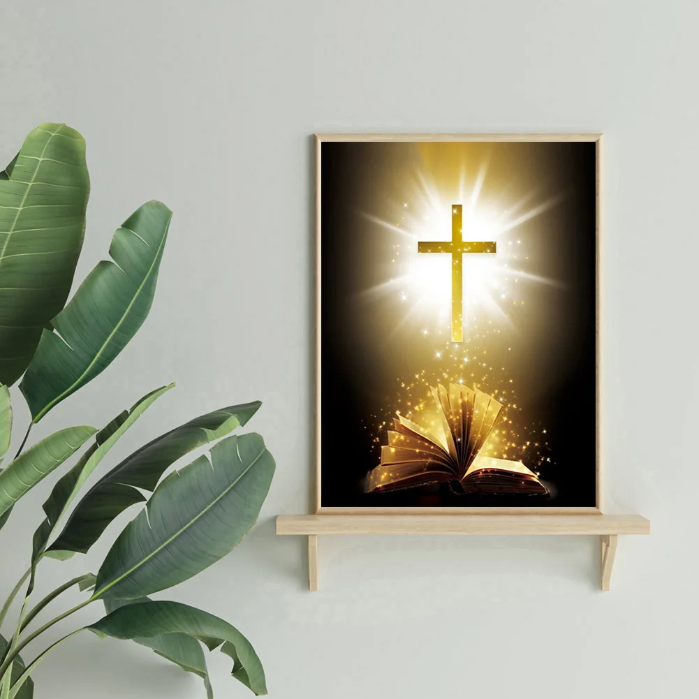 Diamond Painting - Full Round Drill - Cross Book(30*40cm)