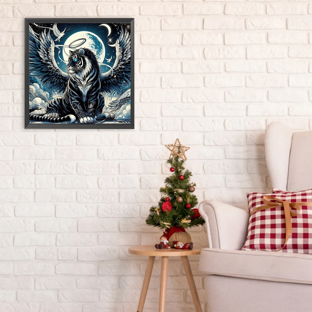 Full Round Diamond Painting 30*30cm - Tiger Of Heaven