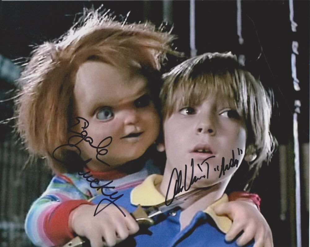 CHUCKY CHILD'S PLAY Photo Poster painting SIGNED BY Ed Gale and Alex Vincent - RARE!!! #4