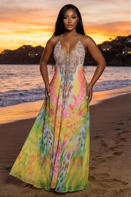 green emerald velvet dress Loralei Shirred Maxi Dress Yellow