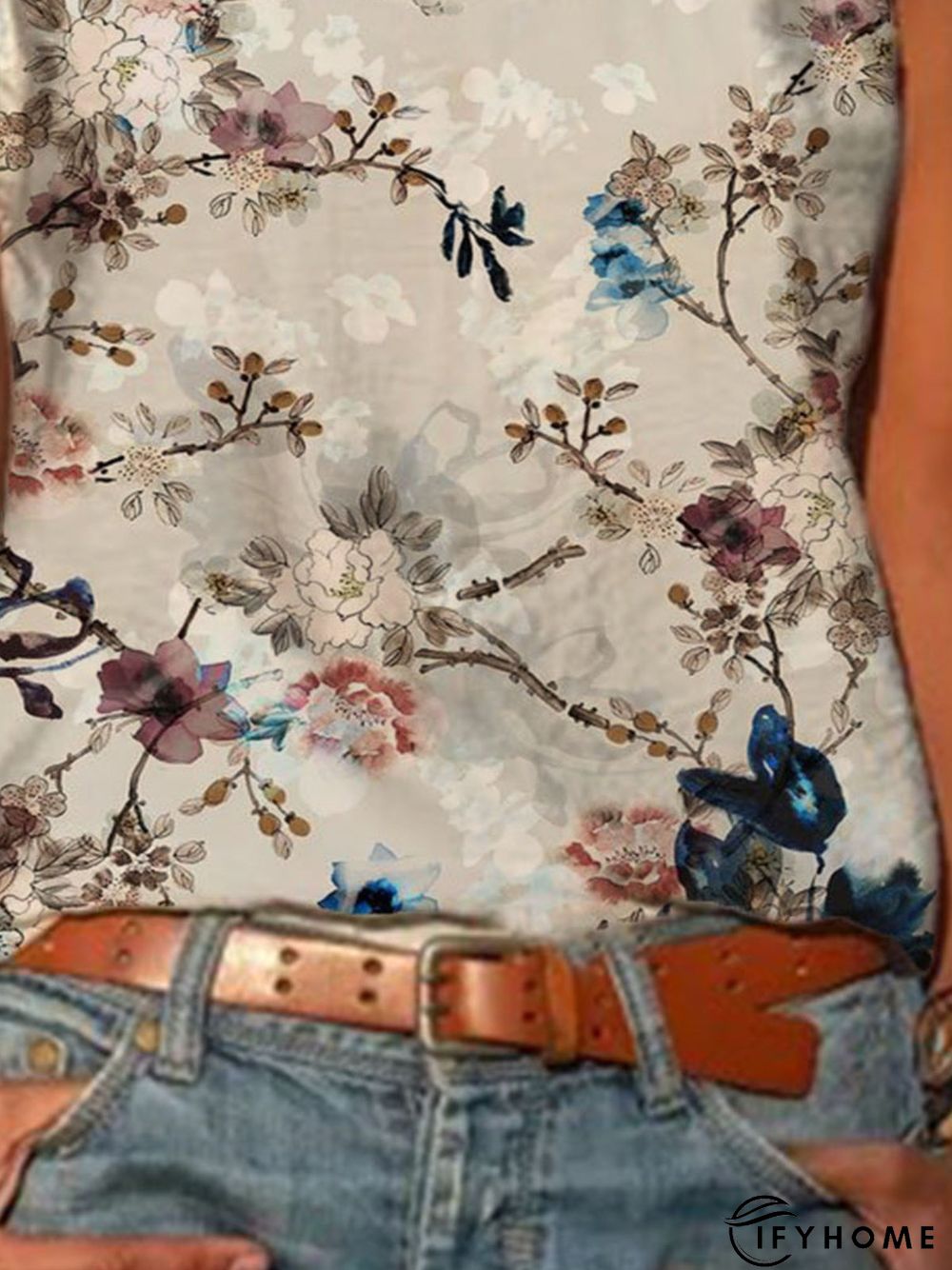 Casual Sleeveless Printed Tops | IFYHOME