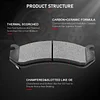 cciyu D785 D792 Ceramic Front Rear Brake Pad Set Fit For Chevy Astro,Avalanche,1500,Silverado,1500 HD,Suburban,1500,Tahoe,For GMC Safari,Sierra,1500,Sierra,1500 HD,Yukon,Yukon XL,1500