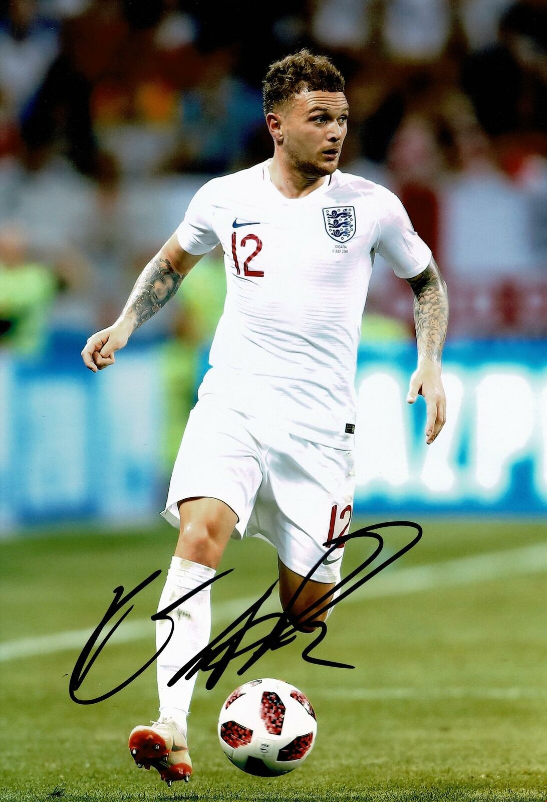 Kieran Trippier Signed 12X8 Photo Poster painting Newcastle & England AFTAL COA (1728)