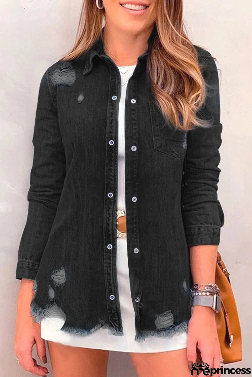 Ripped Denim Jacket
