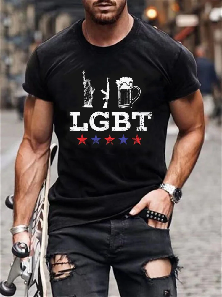 LGBT Lovewins Crew Neck T Shirt