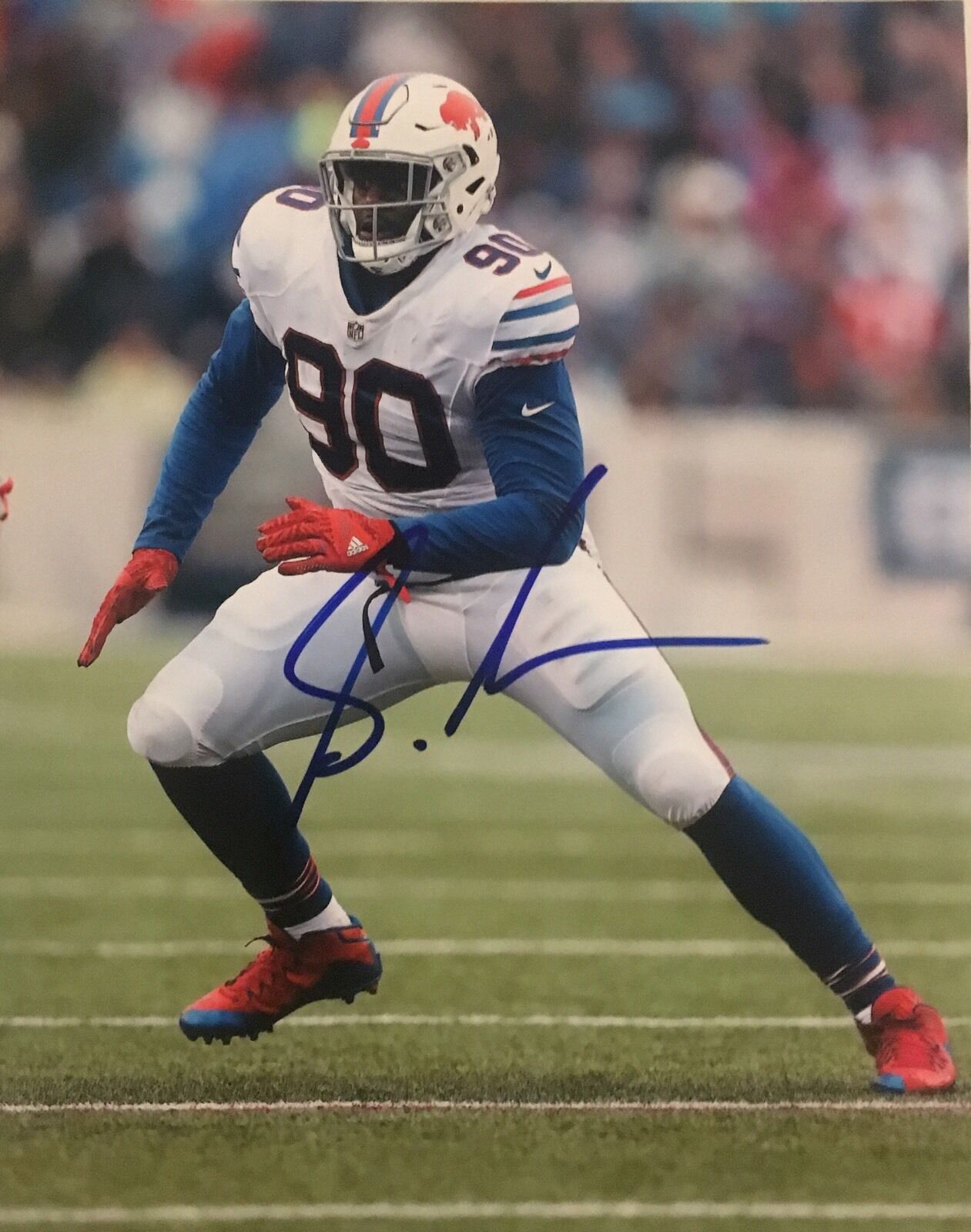 Shaq Lawson Signed Autographed Buffalo Bills 8x10 Photo Poster painting Football