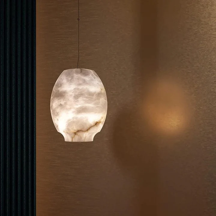 Culoud Alabaster Lantern Lamp Marble Pendant Light