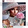 Diamond Painting-DIY Crystal Rhinestone Rose Woman(Box Packaging)