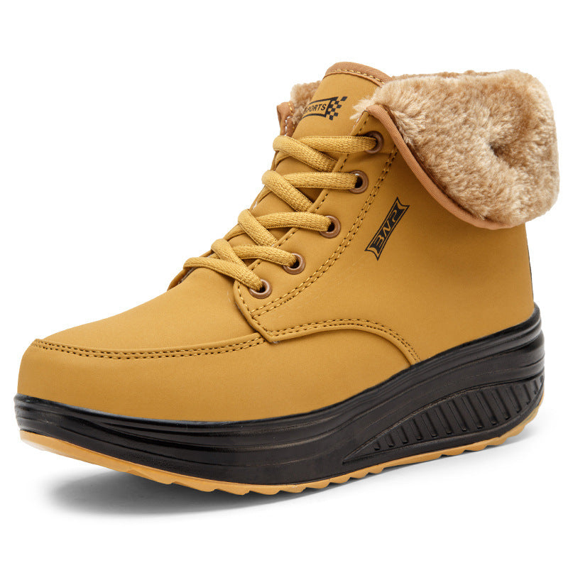 Comelyy Women's Plush Rocking Cotton Boots mumuwear