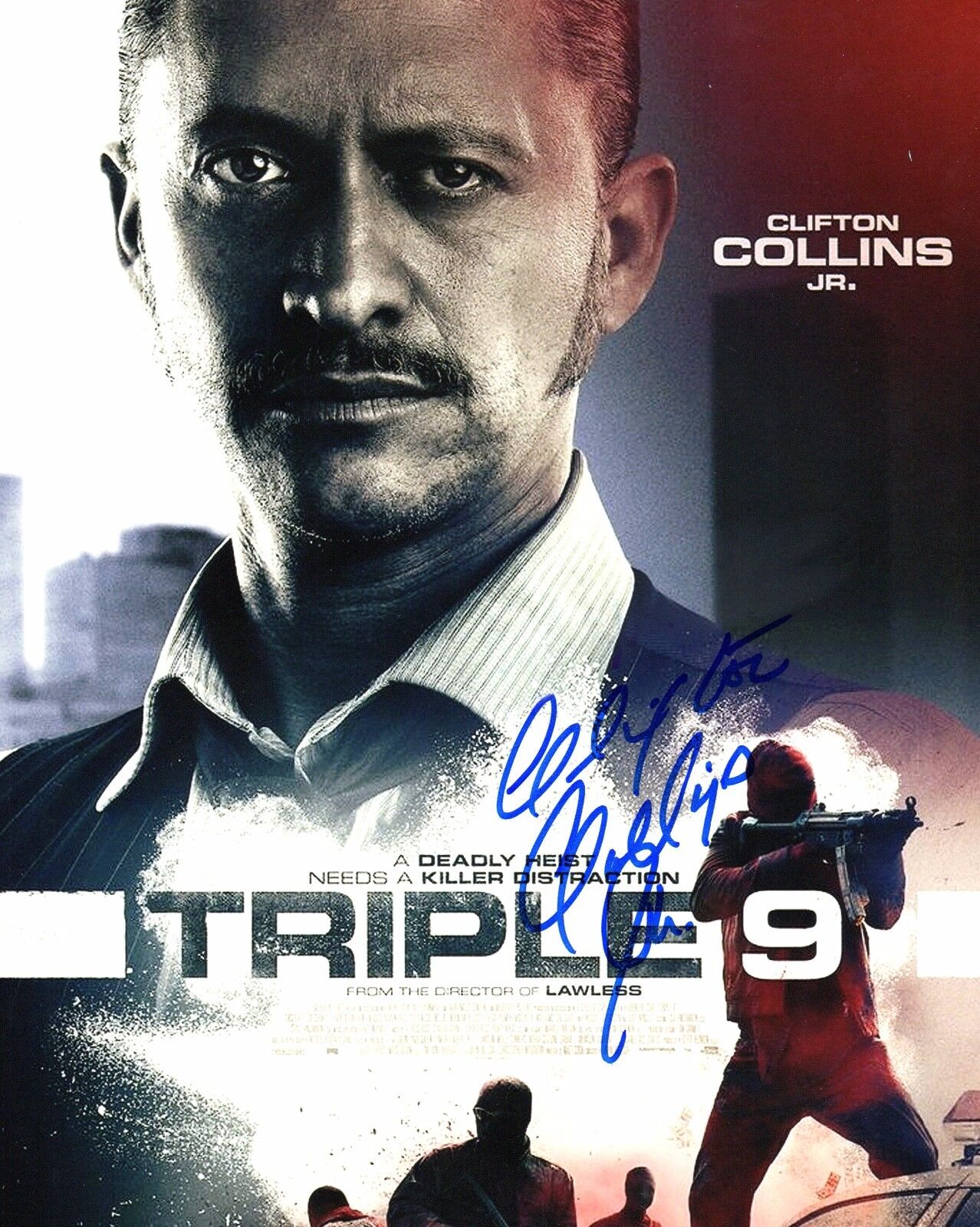 GFA Triple 9 Movie * CLIFTON COLLINS JR * Signed 8x10 Photo Poster painting PROOF AD4 COA