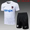 2025/2026 Chelsea Pre-match Training White Shirt+Shorts  1:1 Thai Quality