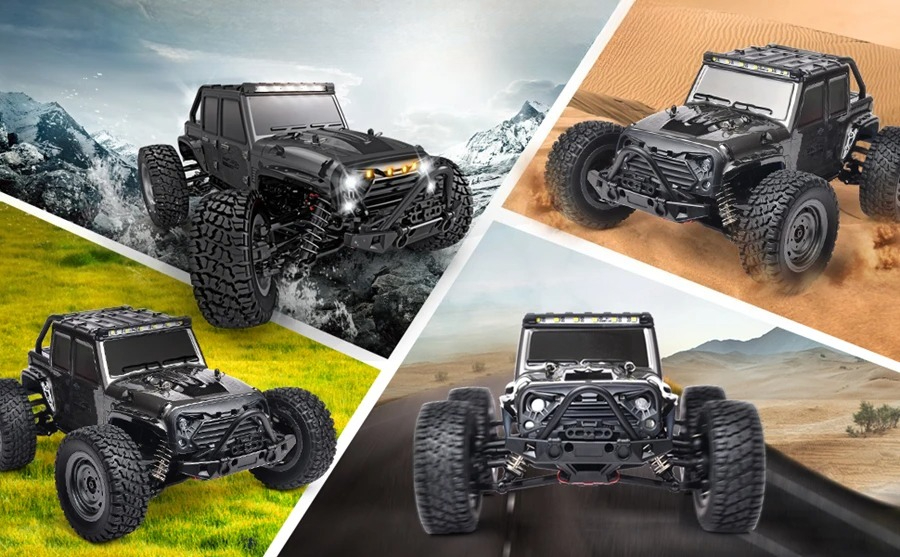Tegooe 116 Scale High Speed RC Off-Road Racing Truck - 4WD Remote Control Toy