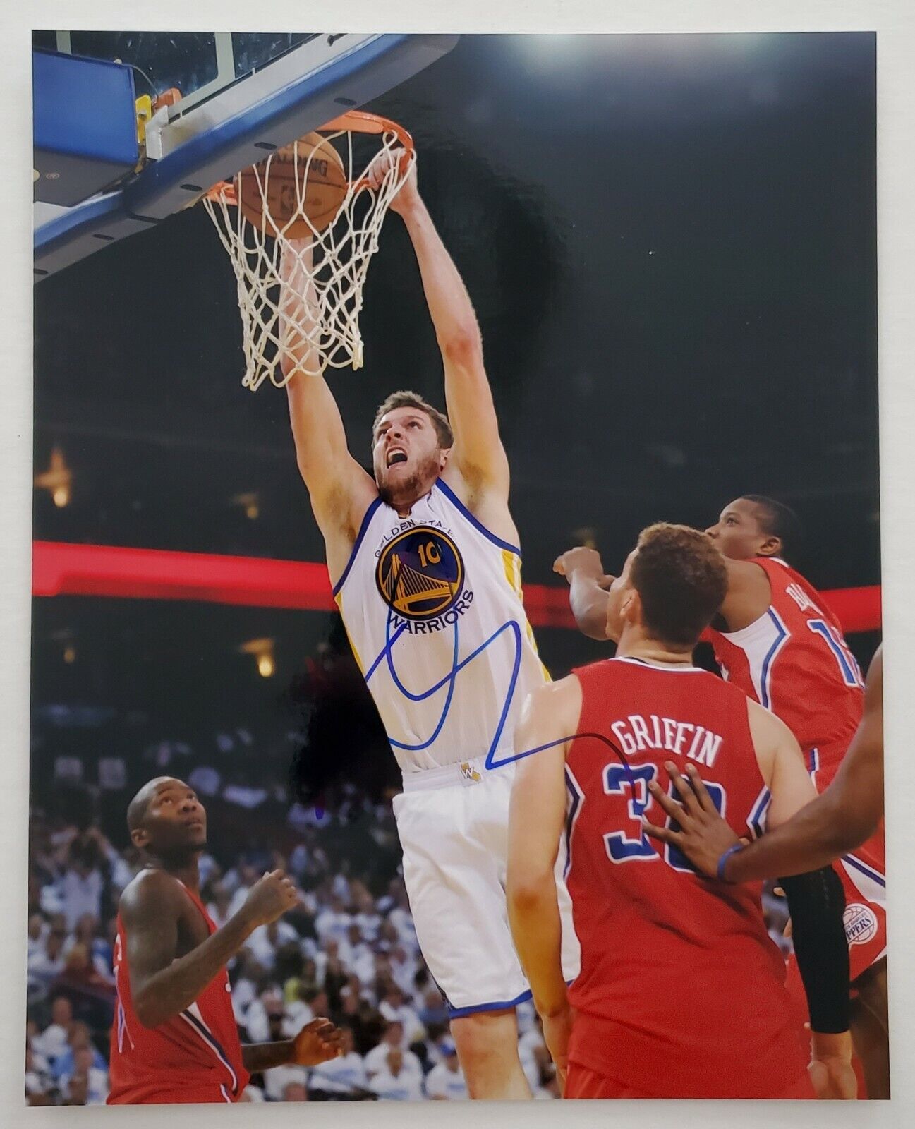 David Lee Signed 8x10 Photo Poster painting Golden State Warriors Celtics Knicks NBA RAD