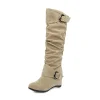 Women's Flannel High Boots Knee-length Boots