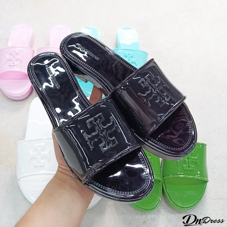 Fashion Medium Heel Slippers