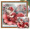 Cute Girl-11CT Stamped Cross Stitch 40*40cm/15.75*15.75in tapestrymarket