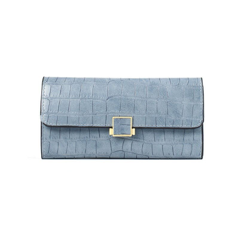 Women's Wallet Long Hand Purse Solid Color PU Ultra-thin Multi-card Slot Large-capacity Wallet Luxury Brand Leather wallet