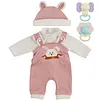 16" Pink and White 5 Pcs Reborn Baby Doll Accessories Set - RBBI-Myrebornbabydoll&reg; Myrebornbabydoll&reg;