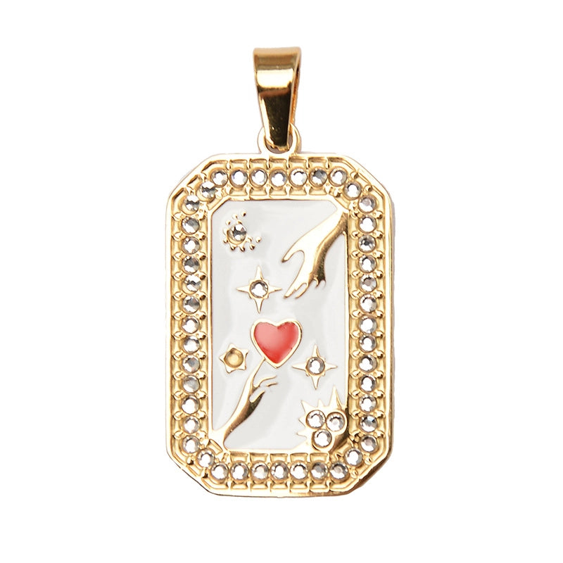 1 Piece 304 Stainless Steel Geometric Jewelry Accessories Pendant Chain