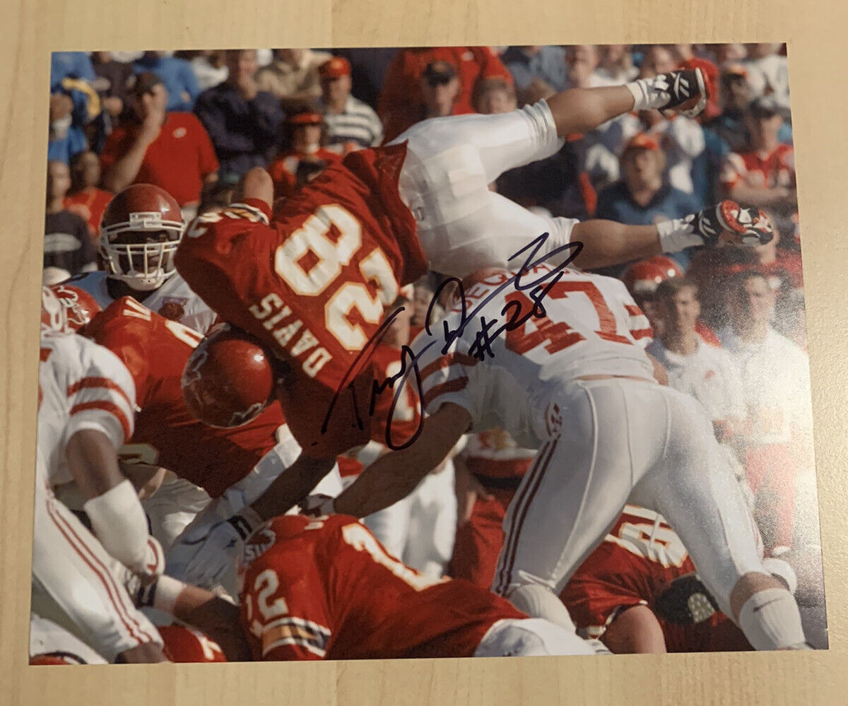 TROY DAVIS HAND SIGNED 8x10 Photo Poster painting IOWA STATE CYCLONES LEGEND AUTOGRAPHED COA