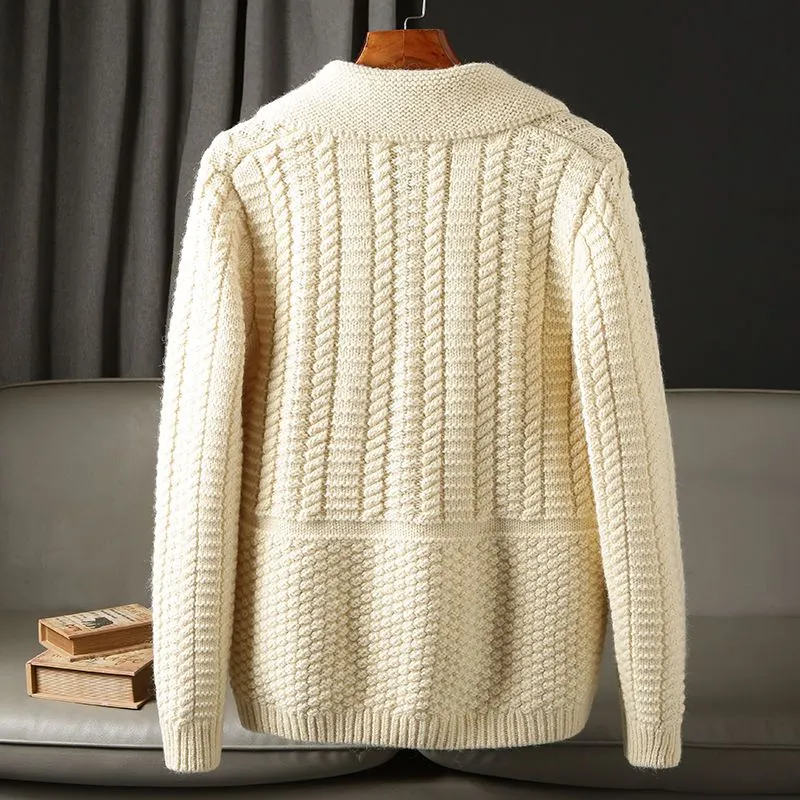 Raffael Mandarin Collar Cardigan