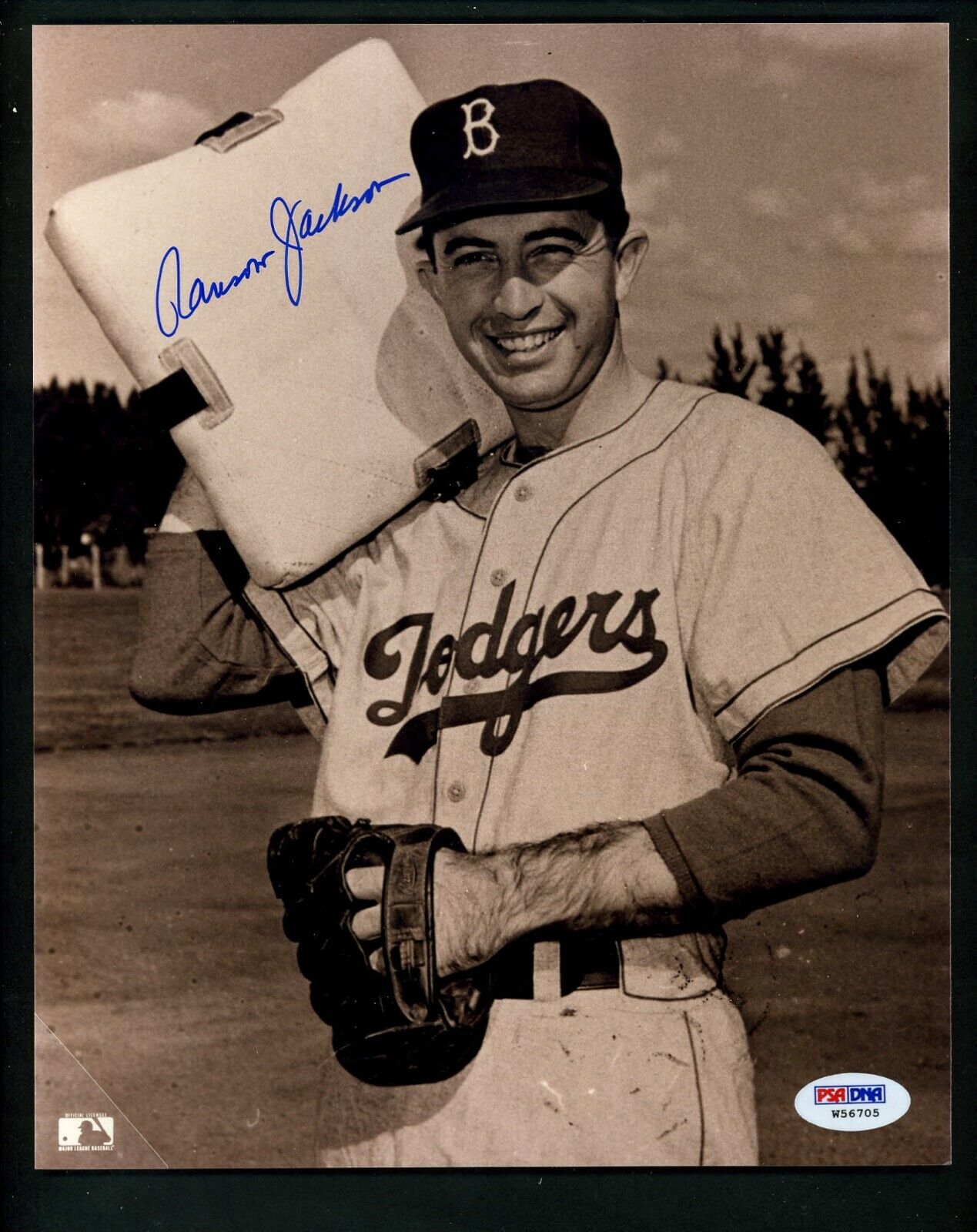 Randy Jackson Signed Autographed 8 x 10 Photo Poster painting PSA/DNA sticker Brooklyn Dodgers