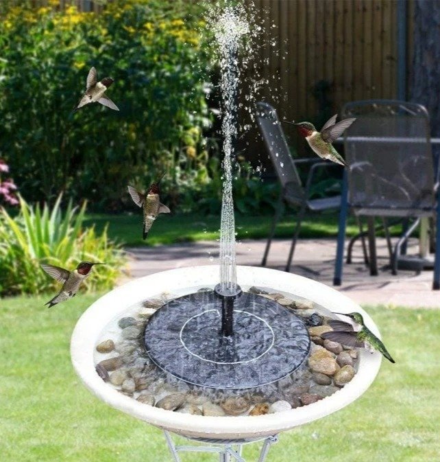 ❤️Spring Hot Sale-Hummingbird Feeder-Solar Powered Fountain Pump