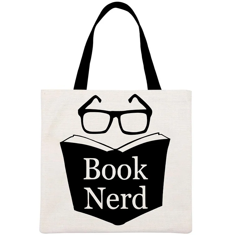 Book nerd Book Lovers Printed Linen Bag