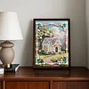 Diamond Painting-DIY Special Shaped Drill Pearl Painting Country villa(30x40cm)