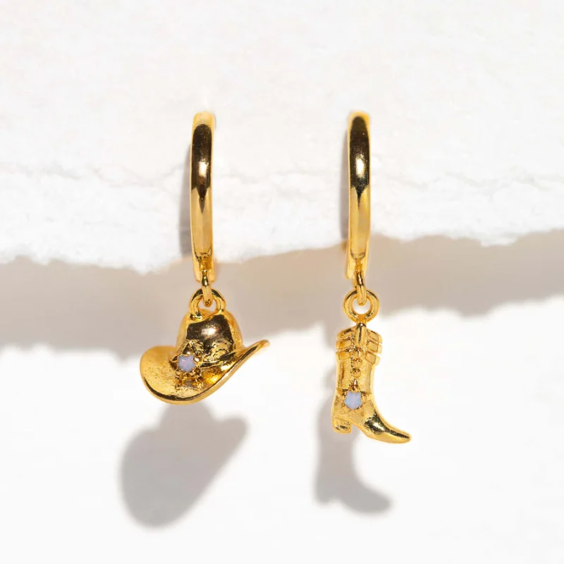 “COWBOY BOOT“ Pendant Earrings