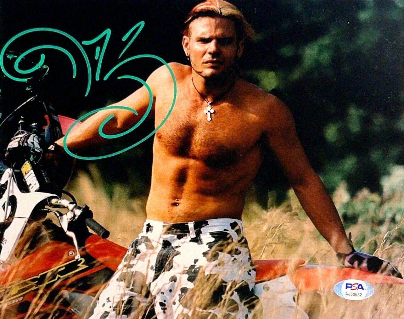 WWE JEFF HARDY HAND SIGNED AUTOGRAPHED 8X10 WRESTLING Photo Poster painting WITH PSA DNA COA 2