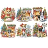 (US Only)6pcs Xmas Dog - Diamond Painting - Partial Special Shaped Drill (Canvas|30*30cm)