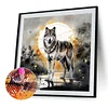 Diamond Painting-DIY Full Round Drill Wolf(40*40 CM)